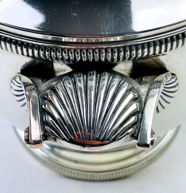 Chiller, silver-plated champagne bucket by Phenix silversmiths.