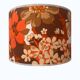 35 cm lampshade printed with vintage 70s flowers for suspension or lamp.