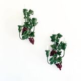 Pair of Grappes wall lights