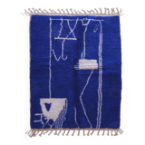Moroccan Blue Rug - 173 x 124 cm