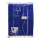 Tapis bleu marocain