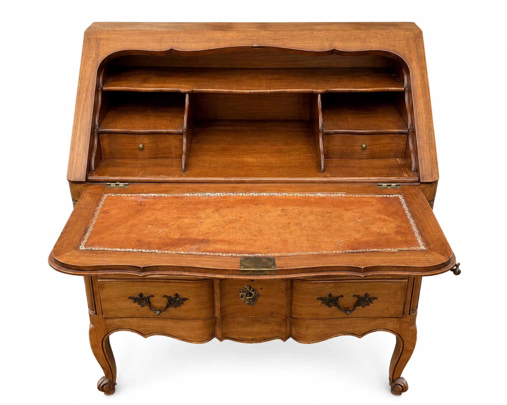 Secrétaire scriban dos d’âne de style Louis XV