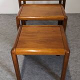 Nesting tables in Scandinavian style, made of teak, circa 1980
