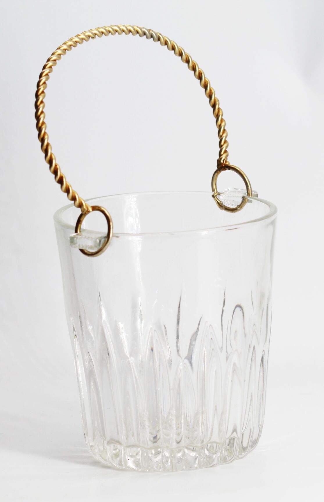 Vintage glass ice bucket