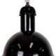 Black Enamel Industrial Pendant Lamp from AEG, 1930s