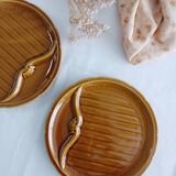 Set of 2 Gien asparagus plates