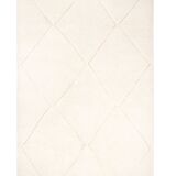 Berber carpet beni urain ecru with diamonds in relief 256 x 170 cm