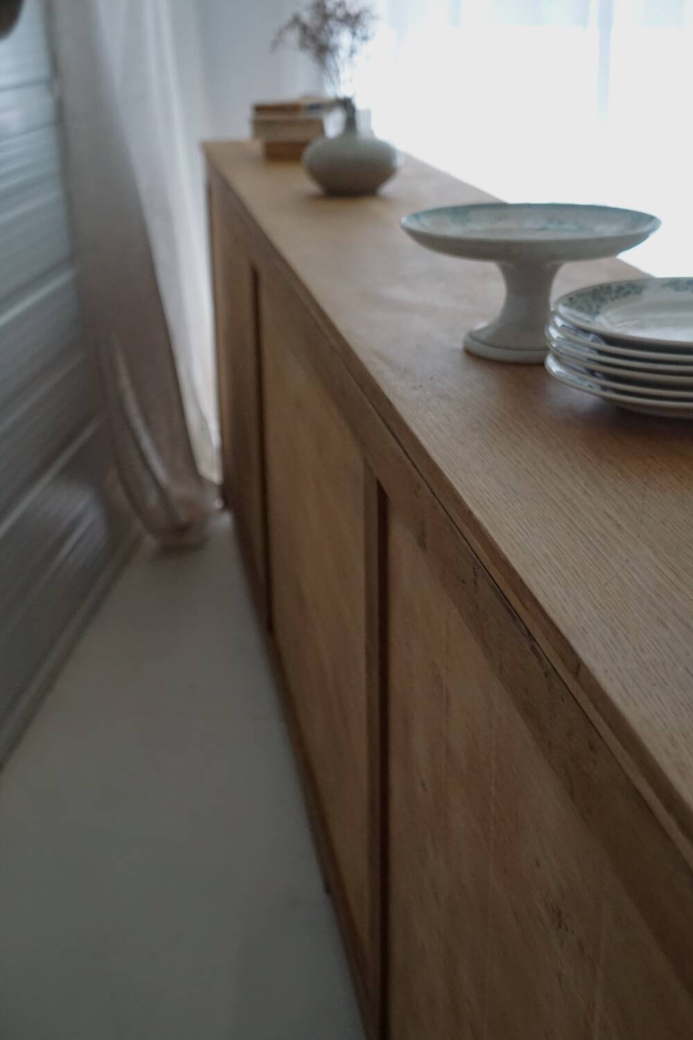 Old large pharmacy cabinet - profession / solid oak