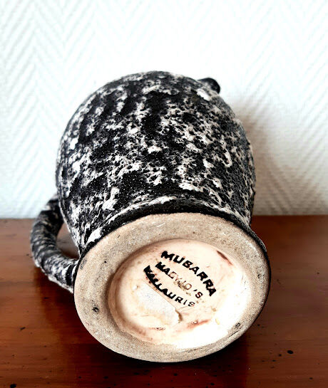 Ceramic pitcher Musarra Mabyjo's Vallauris 1970