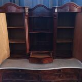 English mahogany shelf sideboard 19th