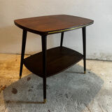 Coffee table with brass
