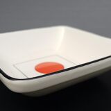 Lot of 6 square plates model Tokyo by Gien H4