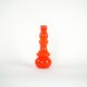 Orange glass vase, Danish design, 1960s, made in Denmark