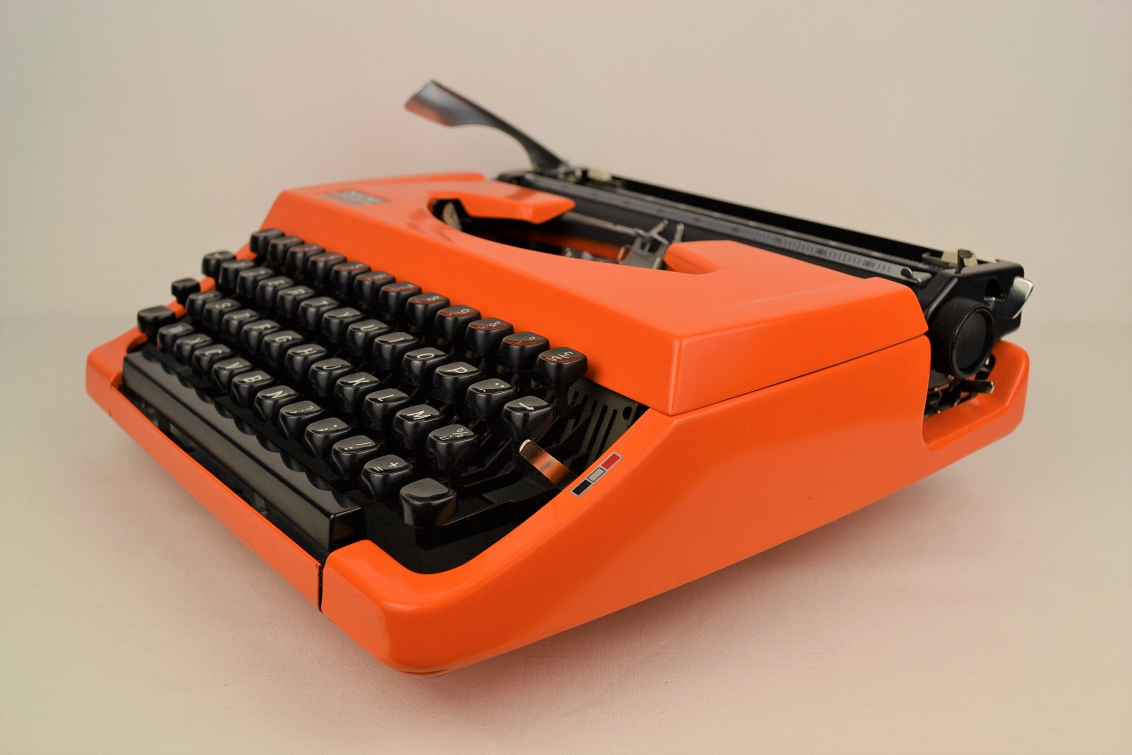 Typewriter Brother 210 orange 1970s