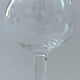 Suite of six large crystal wine tasting glasses