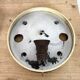 Industrial Bakelite Wall or Ceiling Light with Milk Glass, 1950s