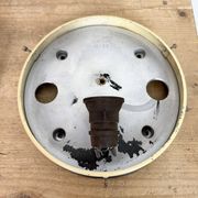 Industrial Bakelite Wall or Ceiling Light with Milk Glass, 1950s