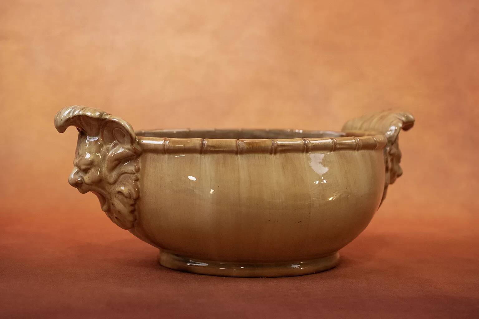 Late 19th - early 20th century glazed earthenware planter - Clément Massier