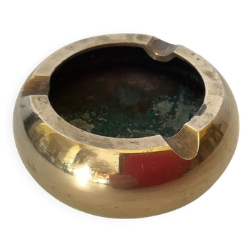 Individual brass ashtray