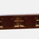 Large double-sided modernist sideboard in oak – 250 cm