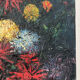 Flowers, knife oil, signed Roger Remy 1960