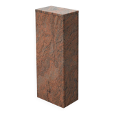 Rectangular red granite pedestal, Belgium, 20th century
