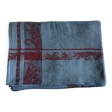 Blue and red butterfly lily of the valley tablecloth 160x240