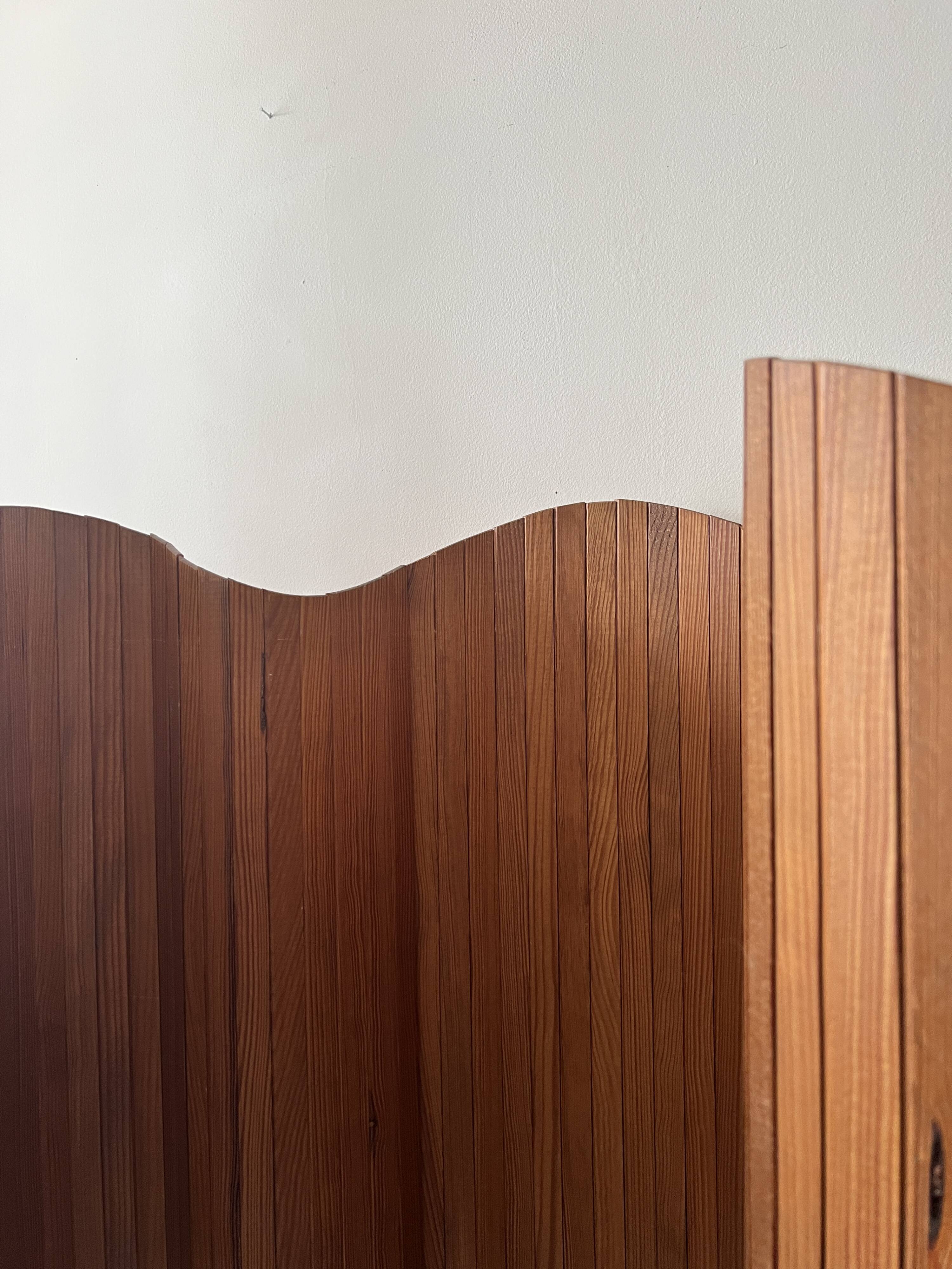 Baumann style modular wooden screen, 1950