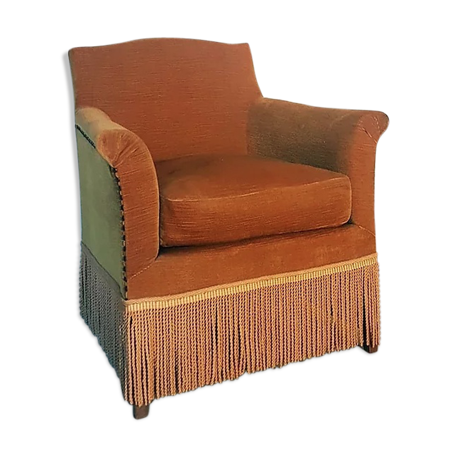 Velvet toad armchair