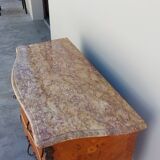 Louis XV chest of drawers in rosewood marquetry