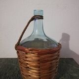Dame Jeanne 2l old woven wicker rattan