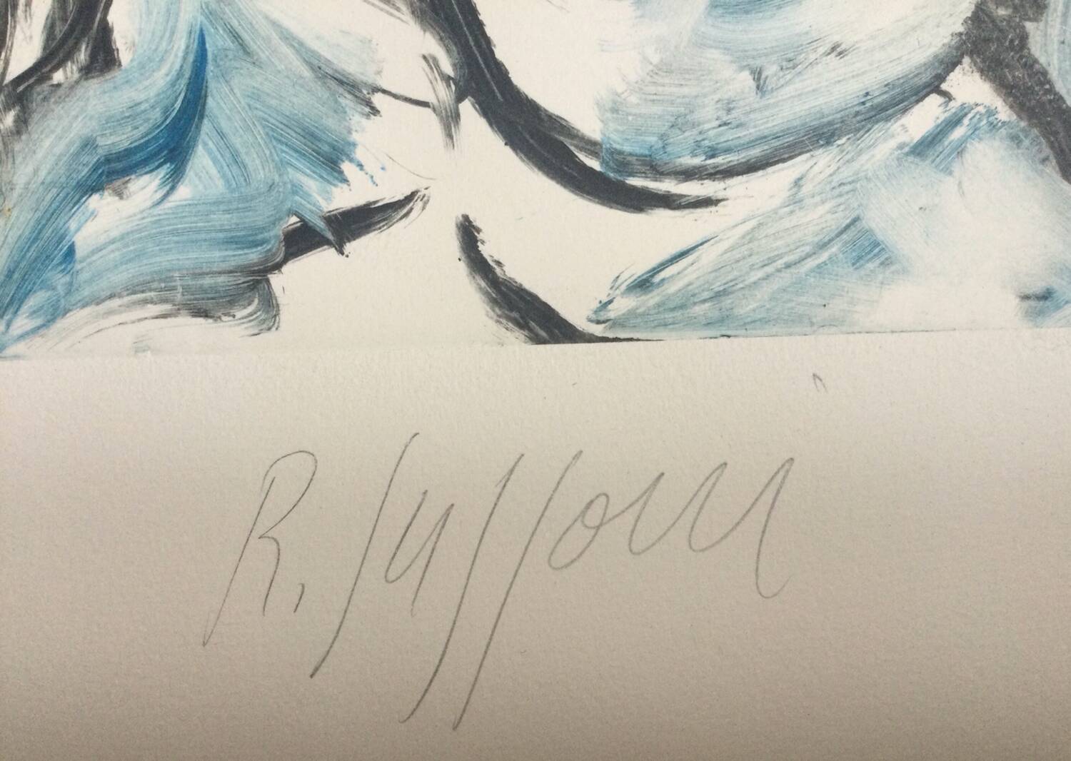 Romain SUZZONI (1950). Nu. Unique monotype signed.