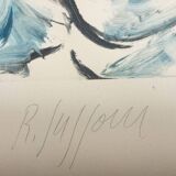 Romain SUZZONI (1950). Nu. Unique monotype signed.