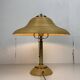 Pencil reed rattan bamboo and brass table lamp, Italy, 1970s