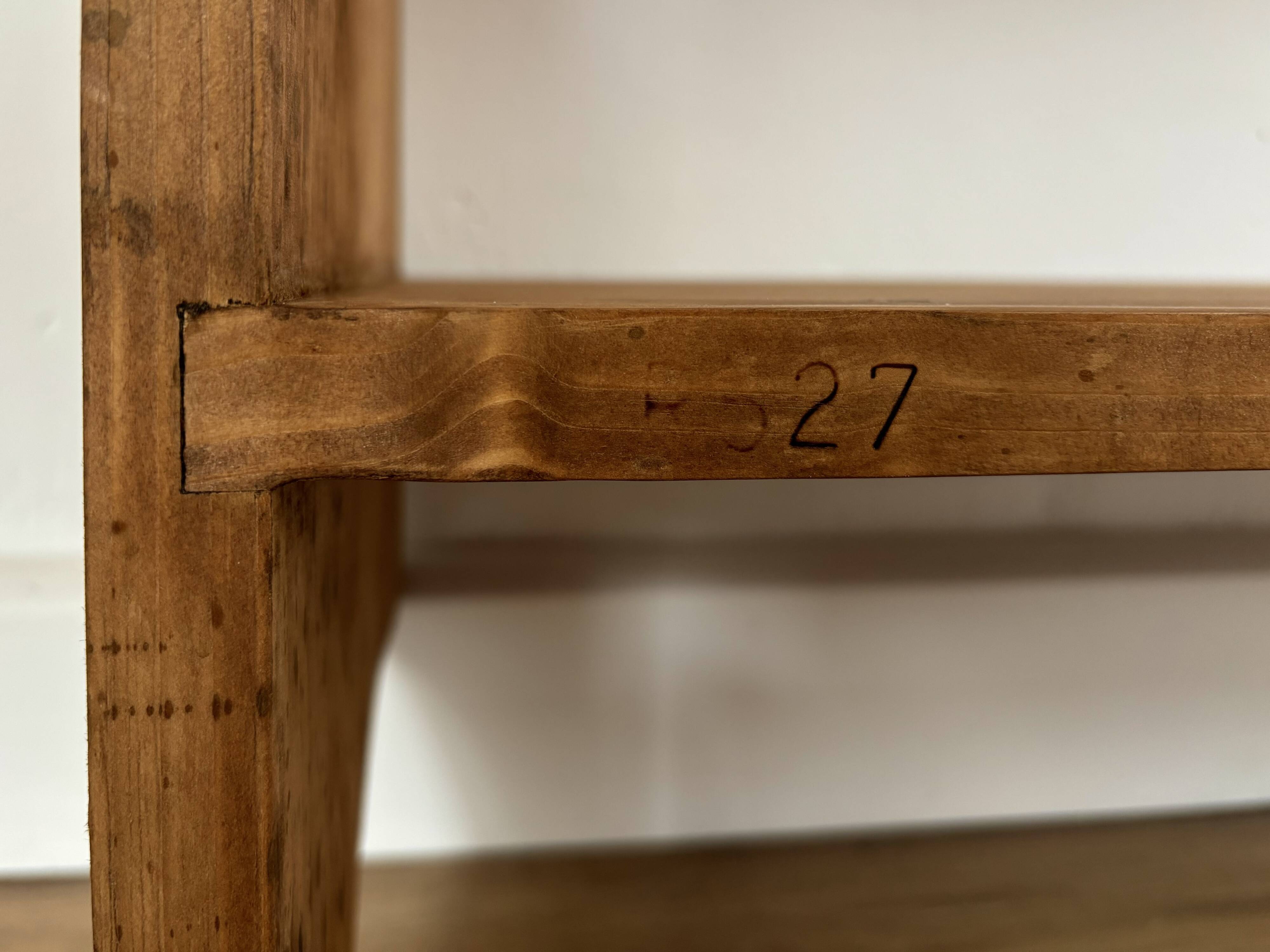 Large vintage solid wood shelves renovated