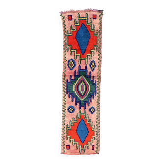 Colorful Boujad Moroccan rug - 90 x 311 cm