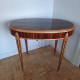 1930s Coffee Table in Blond Walnut and Rosewood