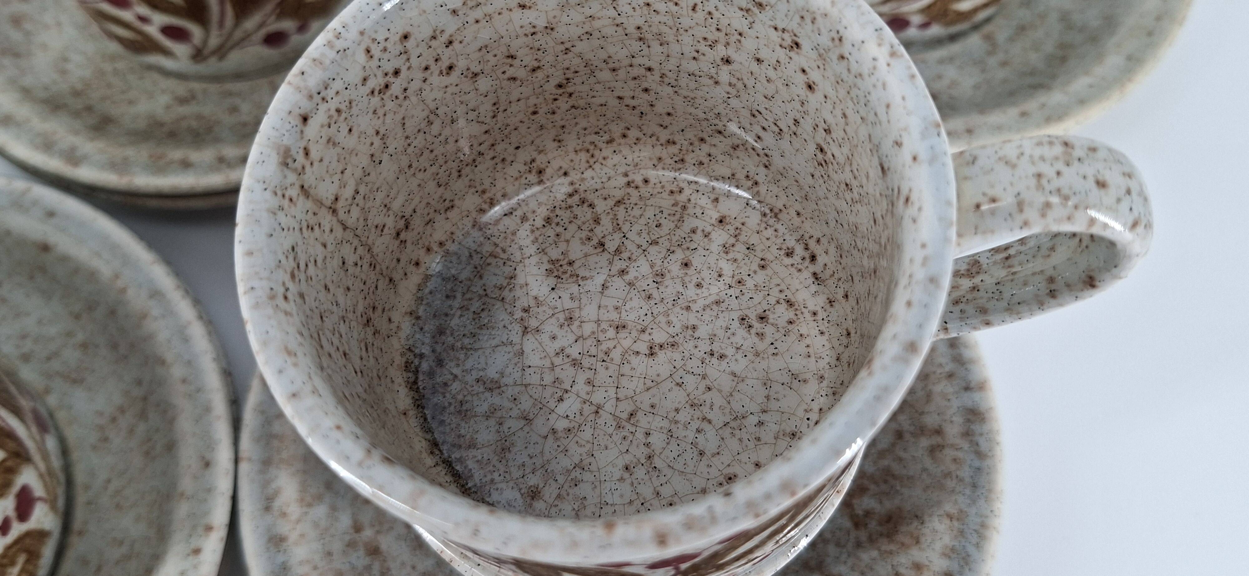 Vintage earthenware coffee set - 1960s-70s