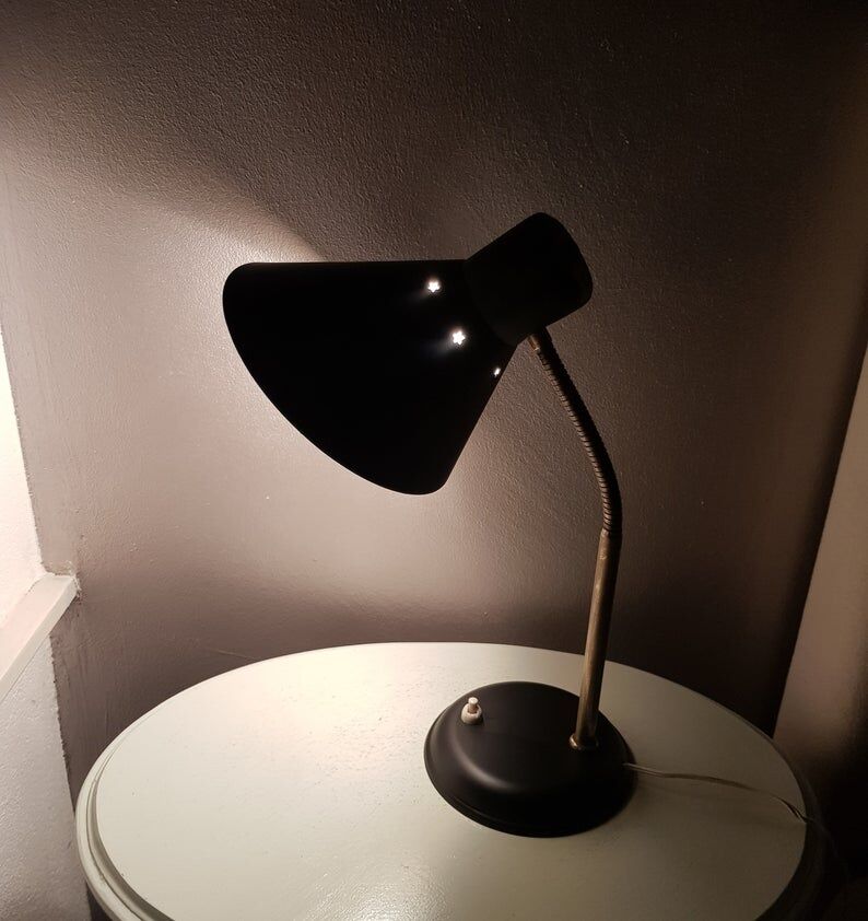 Vintage Halla Zeist vintage Office lamp years 60