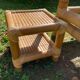 Vintage bed 160x200 and 2 bamboo bedsides