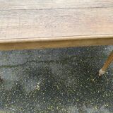 19th-century Louis XVI solid oak farmhouse table, 140cm.