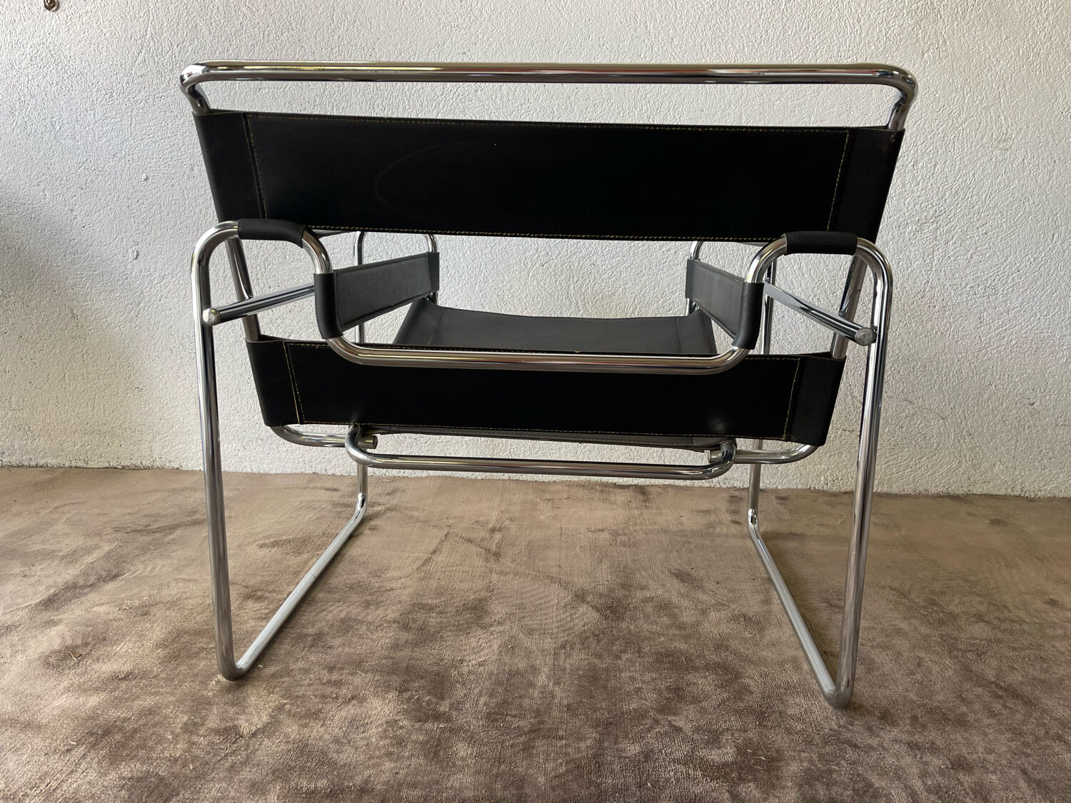 Wassily armchair by Marcel Breuer black
