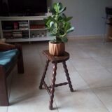 Vintage turned wooden stool