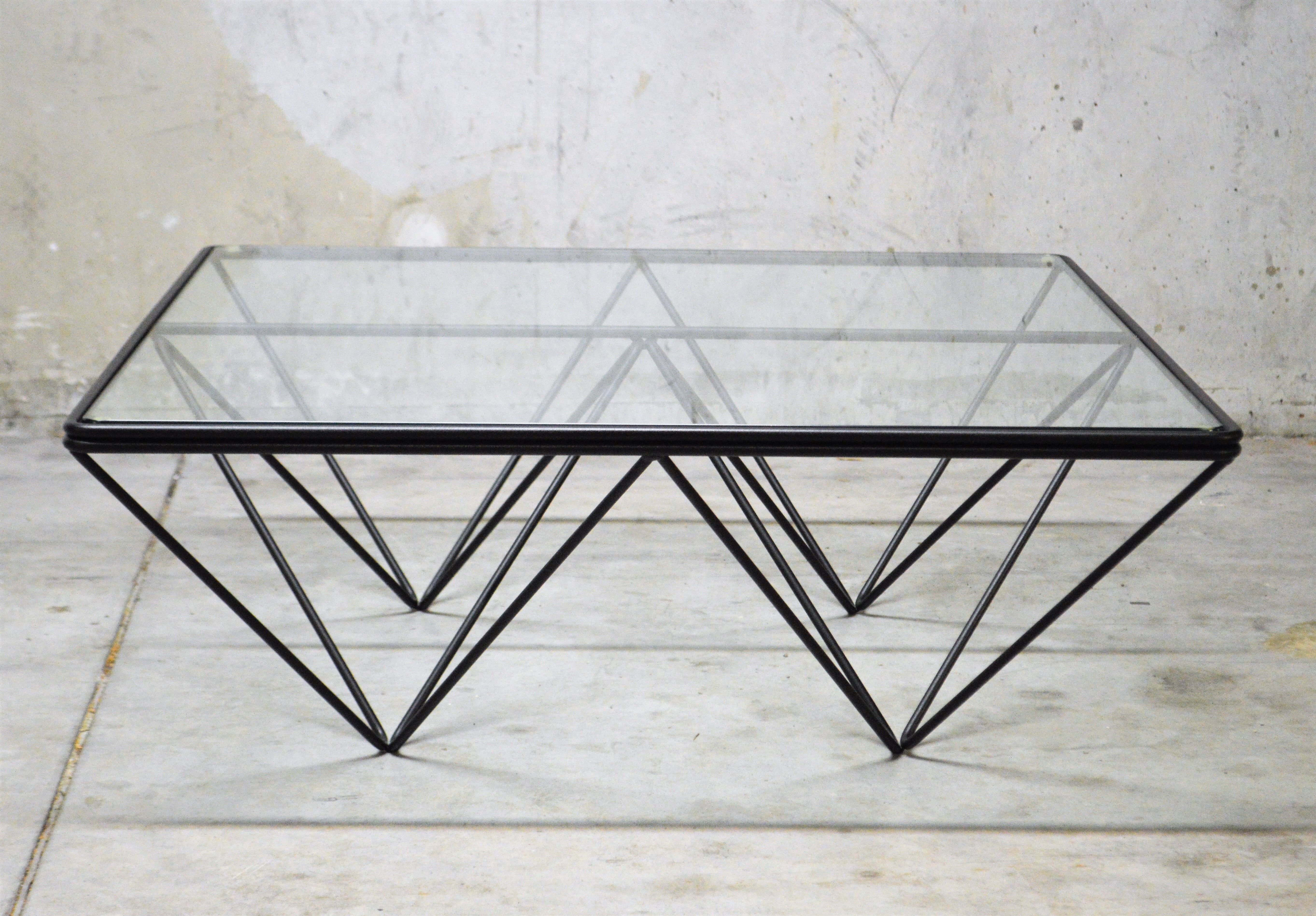 Vintage table basse b&b italia design des années 80