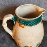 Antique dragonfly slip pitcher