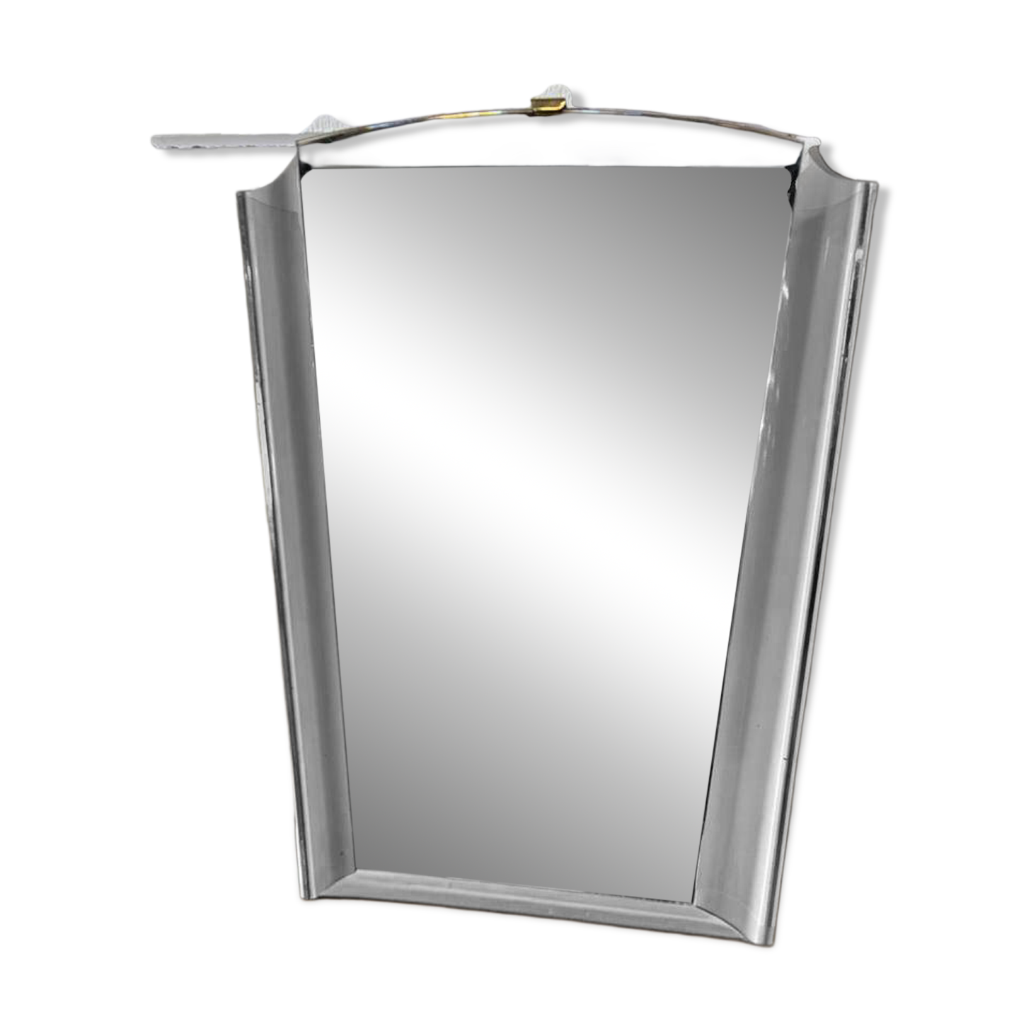 Miroir mural vintage des années 50 avec éclairage