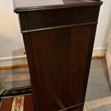 Vitrine en acajou 1900, porte avec verre biseauté