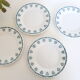 Dessert plate in earthenware style Ceranord iron earth