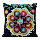 Vintage embroidered cushion cover 43x46 cm