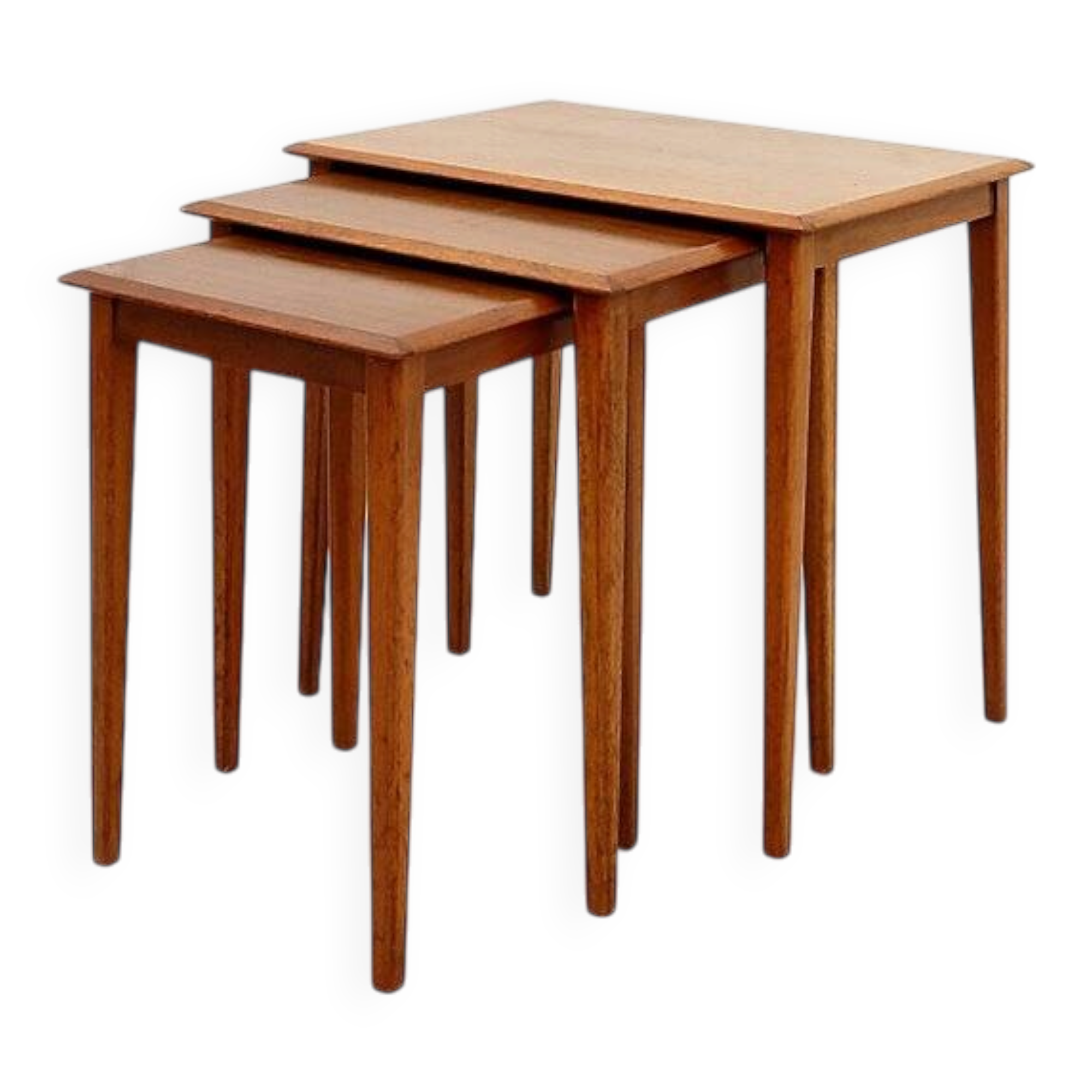 Nesting tables in teak mid-century modern - 1960s
